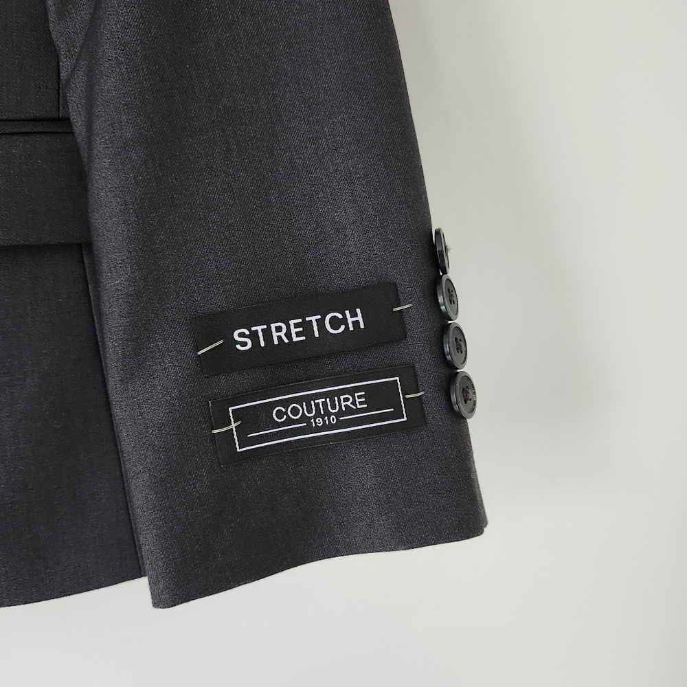 FABIAN Couture 1910 BOY’s Power Stretch Suit Separates in Charcoal - BLAZER 6B - Picture 3 of 16